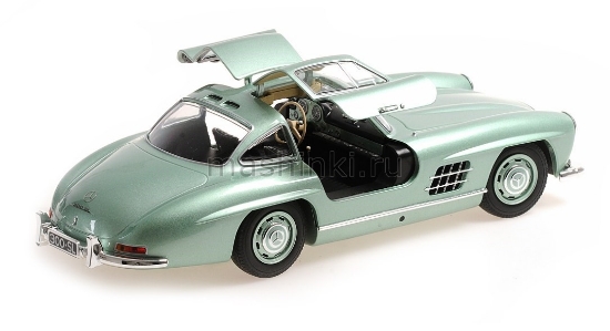 Изображение MINICHAMPS 1/18 MERCEDES-BENZ 300SL (W198) 1955 light blue