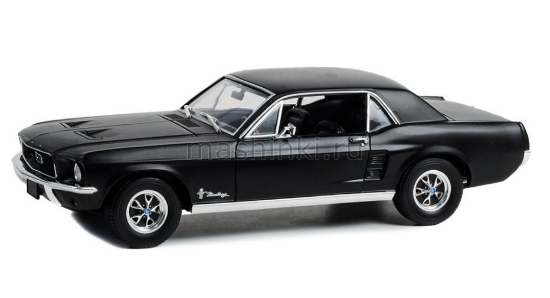 Изображение GREENLIGHT 1/18 FORD Mustang Coupe Country Special 1968 stealth black