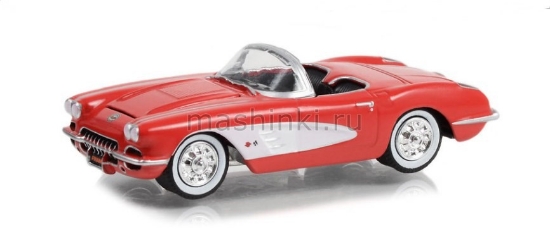 Изображение GREENLIGHT 1/64 CHEVROLET Corvette FRAM Trusted Since 1934 1958