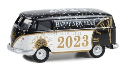 Изображение GREENLIGHT 1/64 VW T1 Van New Year 2023