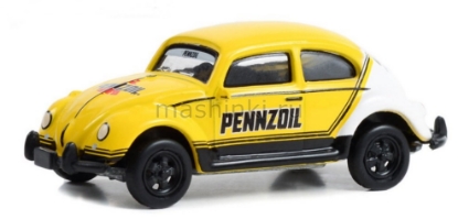 Изображение GREENLIGHT 1/64 VW Beetle Pennzoil 1980 yellow