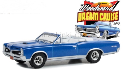 Изображение GREENLIGHT 1/64 PONTIAC GTO Convertible 1967 16 Woodward Dream Cruise Featured Heritage Vehicle 2010 blue