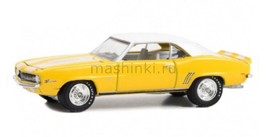 Изображение GREENLIGHT 1/64 CHEVROLET Camaro Z28 (Lot 1043) 1969 daytona yellow