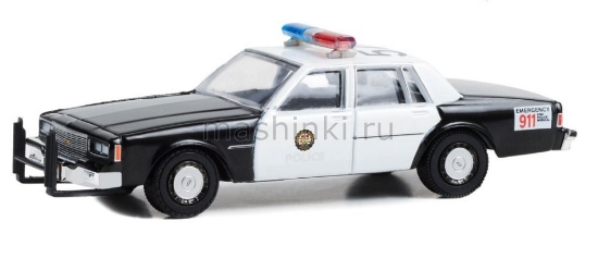 Изображение GREENLIGHT 1/64 CHEVROLET Impala Beverly Hills Police 1981 (к/ф Полицейский из Беверли-Хиллз)