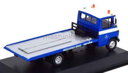 Изображение IXO 1/43 MERCEDES-BENZ L608D эвакуатор Mercedes-Benz Service 1980 blue