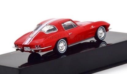 Изображение IXO 1/43 CHEVROLET Corvette C2 Stingray 1963 red/white