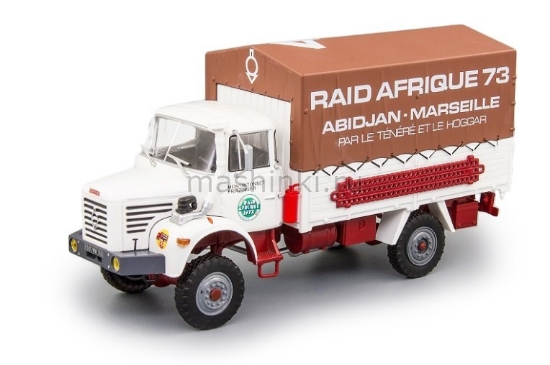 Изображение ALTAYA 1/43 BERLIET L64 4x4 №4 Raid Afrique 73 Abidjan-Marseille 1973 white