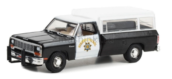 Изображение GREENLIGHT 1/64 DODGE Ram D-100 California Highway Patrol 1985