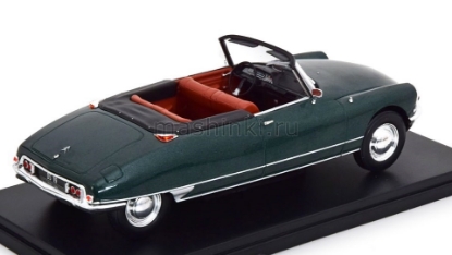 Изображение WHITEBOX 1/24 CITROEN DS 19 Convertible 1963 dark green metallic