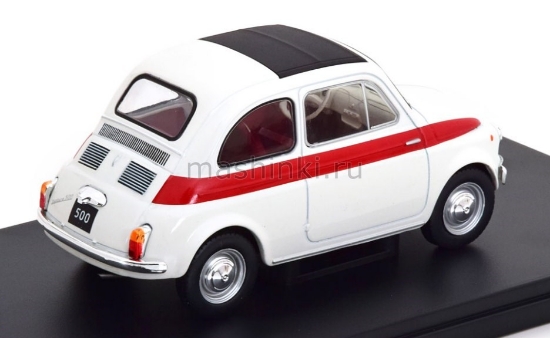 Изображение WHITEBOX 1/24 FIAT 500 1960 white/red