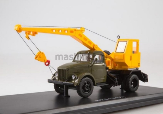 Изображение SSM 1/43 К-2,5-1Э (51) автокран хаки/желтый