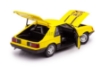 Изображение GREENLIGHT 1/18 FORD Mustang Cobra Fastback 1979 bright yellow/black and red cobra hood graphics