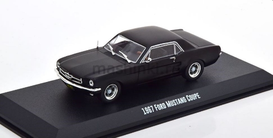 Изображение GREENLIGHT 1/43 FORD Mustang Coupe 1967 matt black (к/ф Крид: Наследие Рокки)