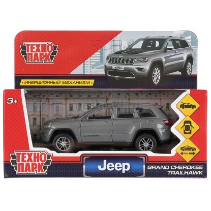 Изображение ТЕХНОПАРК JEEP Grand Cherokee Trailhawk 12 см серый