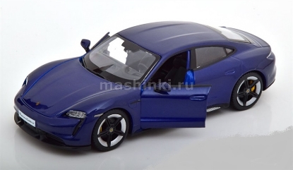 Изображение BBURAGO 1/24 PORSCHE Taycan Turbo S blue/синий