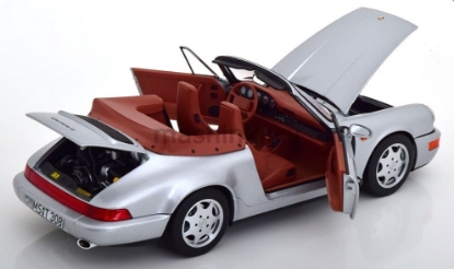 Изображение NOREV 1/18 PORSCHE 911 Carrera 2 Cabriolet (964) 1990 silver