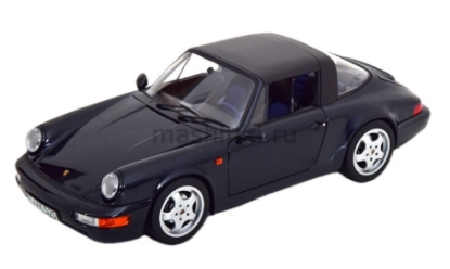 Изображение NOREV 1/18 PORSCHE 911 Carrera 4 Targa (964) 1991 blue metallic