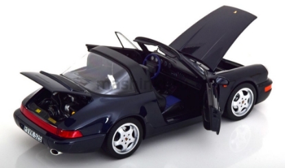 Изображение NOREV 1/18 PORSCHE 911 Carrera 4 Targa (964) 1991 blue metallic