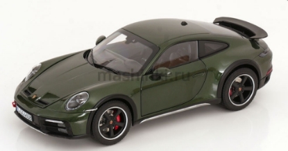 Изображение NOREV 1/18 PORSCHE 911 Dakar (992) 2023 oak green metallic