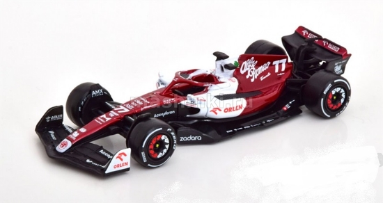Изображение BBURAGO 1/43 ALFA ROMEO C42 №77 Alfa Romeo Team Orlen V.Bottas Formula 1 2022