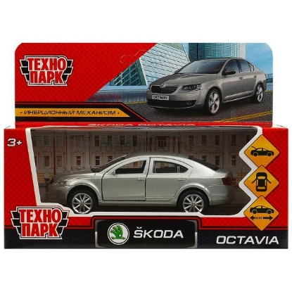 Изображение ТЕХНОПАРК SKODA Octavia 12 см серебристый