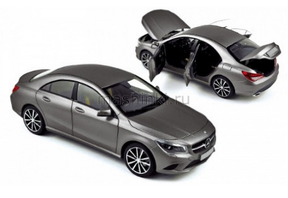 Изображение NOREV 1/18 MERCEDES-BENZ CLA-Class (C117) 2013 mountain grey metallic
