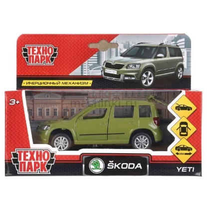 Изображение ТЕХНОПАРК SKODA Yeti 12 см зеленый
