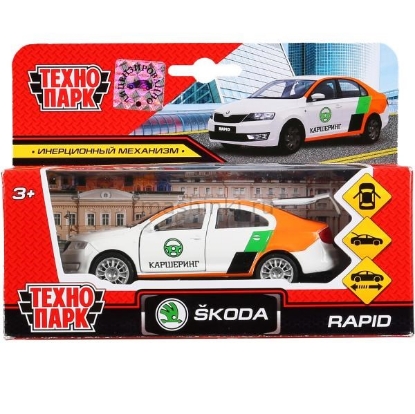 Изображение ТЕХНОПАРК SKODA Rapid каршеринг 12 см белый