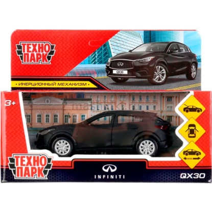 Изображение ТЕХНОПАРК INFINITI QX30 12 см матовый черный