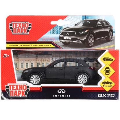 Изображение ТЕХНОПАРК INFINITI QX70 12 см матовый черный