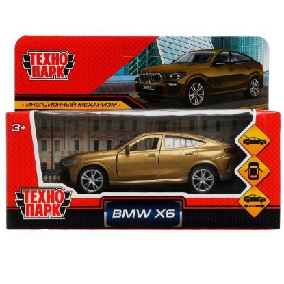 Изображение ТЕХНОПАРК BMW X6 12 см бежевый/золотой