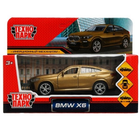 Изображение ТЕХНОПАРК BMW X6 12 см бежевый/золотой