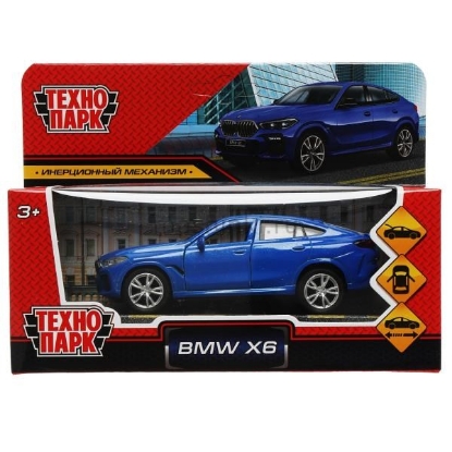 Изображение ТЕХНОПАРК BMW X6 12 см синий