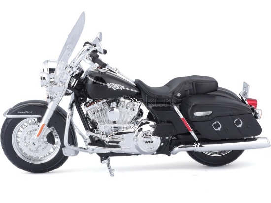 Изображение MAISTO 1/12 Мотоцикл HARLEY-DAVIDSON FLHRC Road King Classic black/черный