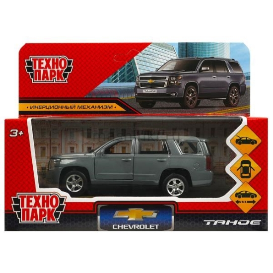 Изображение ТЕХНОПАРК CHEVROLET Tahoe 12 см серый