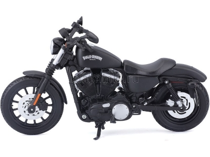 Изображение MAISTO 1/12 Мотоцикл HARLEY-DAVIDSON 2013 Sportster Iron 883 Flat black/черный
