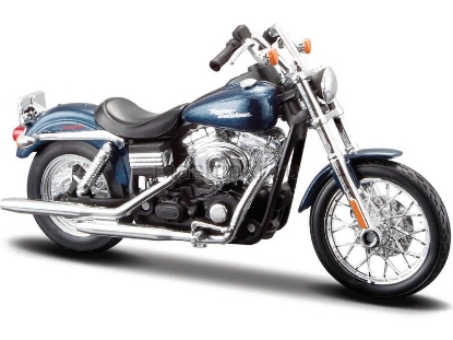 Изображение MAISTO 1/12 Мотоцикл HARLEY-DAVIDSON 2006 FXDBI Dyna Street Bob blue/синий
