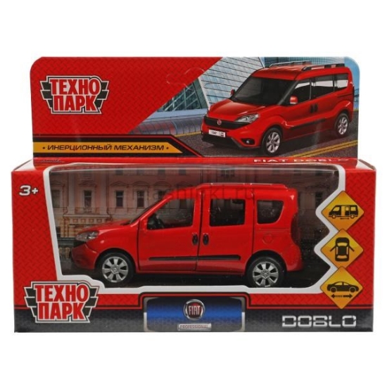 Изображение ТЕХНОПАРК FIAT Doblo 12 см красный