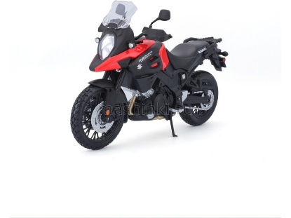 Изображение MAISTO 1/12 Мотоцикл SUZUKI V-Strom black-red/черно-красный