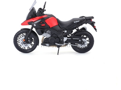 Изображение MAISTO 1/12 Мотоцикл SUZUKI V-Strom black-red/черно-красный