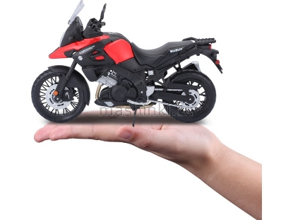 Изображение MAISTO 1/12 Мотоцикл SUZUKI V-Strom black-red/черно-красный
