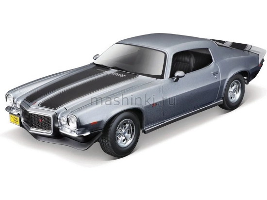 Изображение MAISTO 1/18 CHEVROLET Camaro 1971 gray/серый