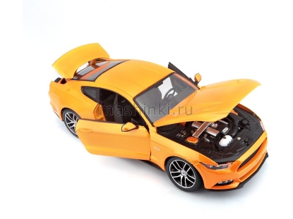 Изображение MAISTO 1/18 FORD Mustang GT 2015 orange/оранжевый