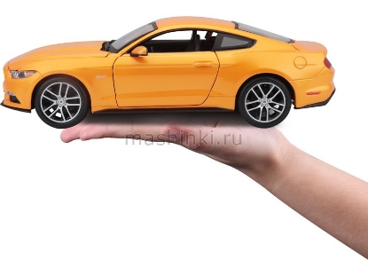 Изображение MAISTO 1/18 FORD Mustang GT 2015 orange/оранжевый