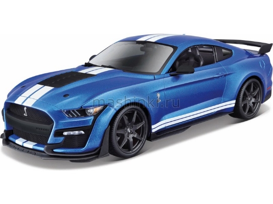 Изображение MAISTO 1/18 FORD Mustang Shelby GT500 2020 met blue/метал. синий