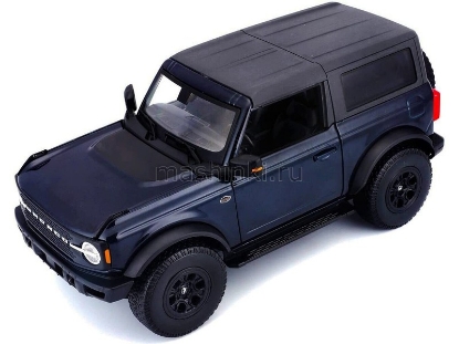 Изображение MAISTO 1/18 FORD Bronco Wildtrak 2021 blue/синий
