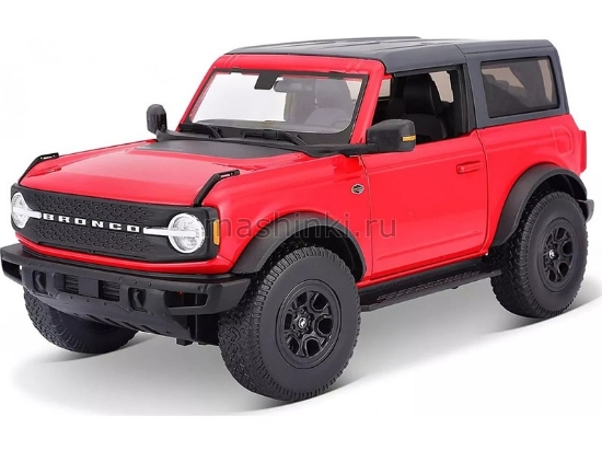 Изображение MAISTO 1/18 FORD Bronco Wildtrak 2021 red/красный