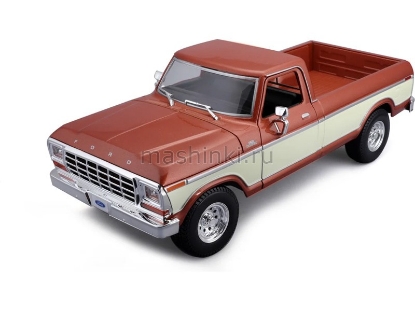 Изображение MAISTO 1/18 FORD F150 Pick-up 1979 brown/коричневый