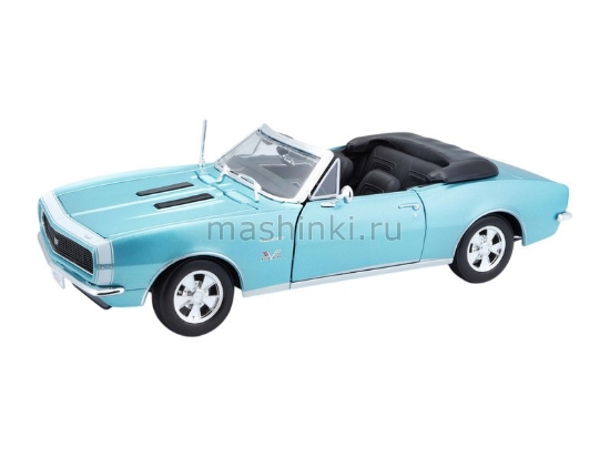 Изображение MAISTO 1/18 CHEVROLET Camaro SS Convertible 396 1967 blue/голубой