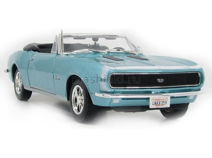 Изображение MAISTO 1/18 CHEVROLET Camaro SS Convertible 396 1967 blue/голубой